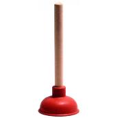 Débouchoir à ventouse en caoutchouc de 4" avec manche de 9"