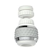 Swivel Aerator for Faucet White and Grey