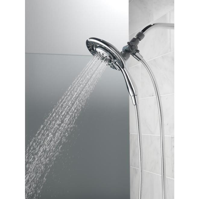 Delta In2ition Chrome 2-in-1 4 Spray Settings Shower Head