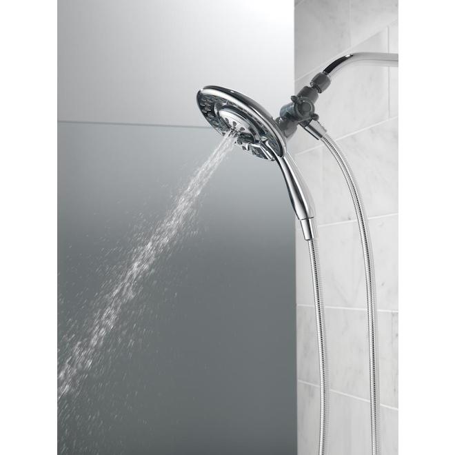 Delta In2ition Chrome 2-in-1 4 Spray Settings Shower Head