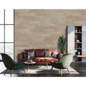 Design Innovations DIY Natural Wood Project Square Edge Wall Planks 10 sqft