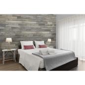 Design Innovations Frosted Grey Decorative Wood Wall Planks 10 sqft