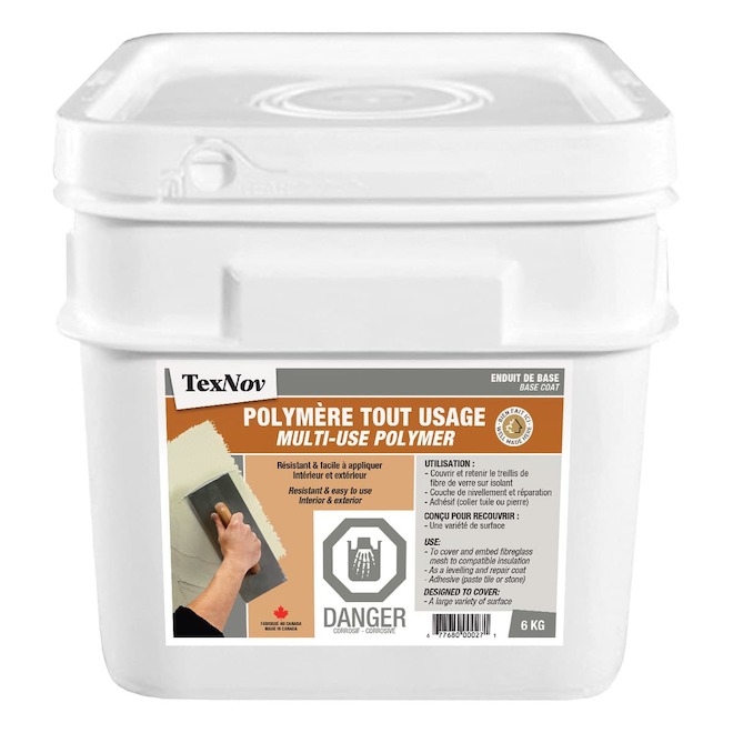 TexNov Multi-Use Indoor/Outdoor 100% Acrylic Polymer - 6-kg
