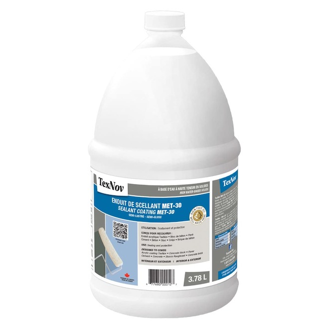 TexNov MET-30 Acrylic Sealant - Semi-Gloss - 3.78-L
