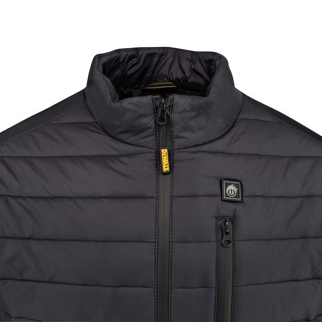 DEWALT Puffer Heated Jacket in Black Polyester - 2X Large