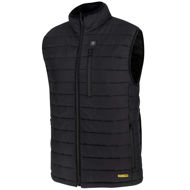 DEWALT Puffer Heated Sleeveless Vest in Black Polyester - Large