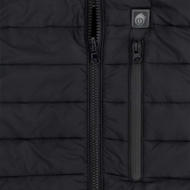 DEWALT Puffer Heated Sleeveless Vest in Black Polyester - X Large