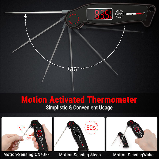 ThermoPro Termocouple Sensor Digital Black Thermometer