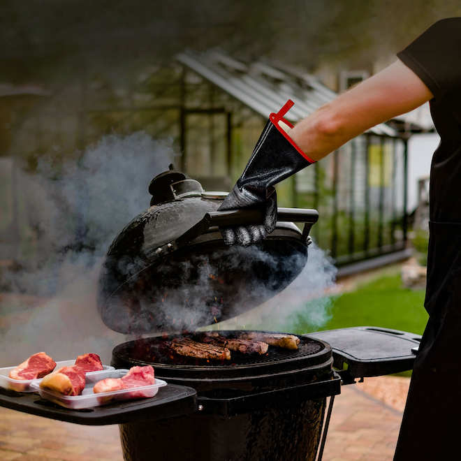 ThermoPro Black Neoprene BBQ Cooking Gloves - 1 Pair