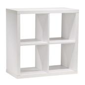 4-cube BOOKCASE made of MDF - White