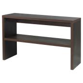 Table console en mélamine - Brun foncé