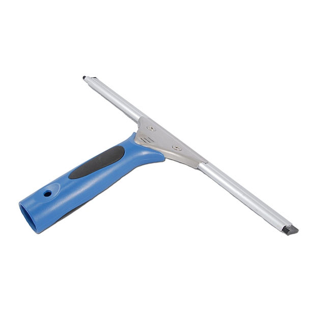 Ettore ProGrip 18-in High Performance Window Squeegee - Stainless Steel - Rubber Blade