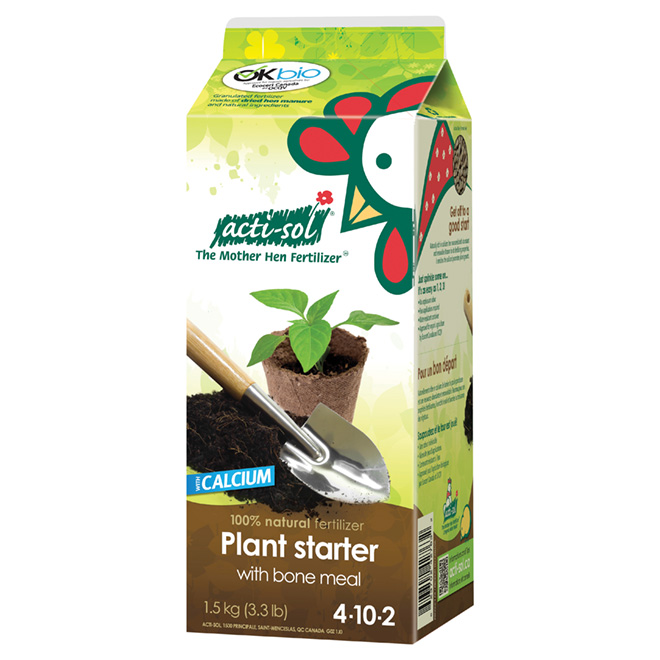 Plant Starter Fertilizer with Bone Meal - 4-10-2 - 1.5 kg