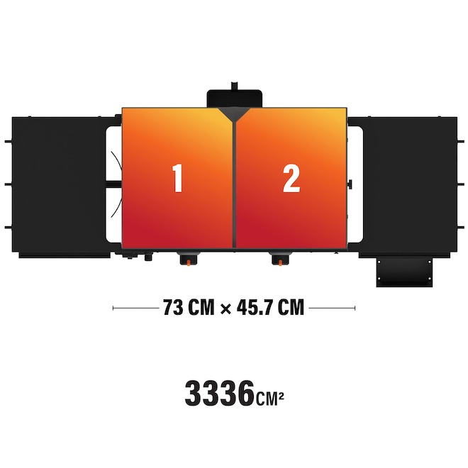 Blackstone Omnivore Griddle with 2 Burners 28-in with Cover and Spatulas - Black