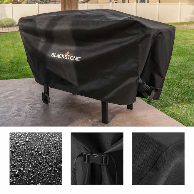 Blackstone Omnivore Griddle with 2 Burners 28-in with Cover and Spatulas - Black