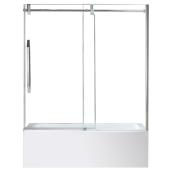 OVE Decors Antigua Bathtub Door - 59-in - Tempered Glass and Chrome