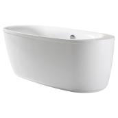 Ove Decors Leni Freestanding Bathtub - 31-in x 66-in - Acrylic - White