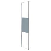 OVE Decors Melba Side Panel for Corner Shower Enclosure - 32-in - Frosted Band - Tempered Glass and Chrome
