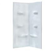 Ove Caicos 40-in White Acrylic Corner Shower Wall Surround Panels