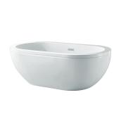 Noah Freestanding Oval Bathtub - Acrylic - 34-in x 63-in - White