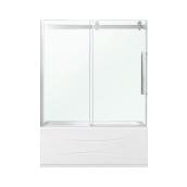 OVE Decors Bel 60-in Tempered Glass Bathtub Door with Chrome Hàrdware