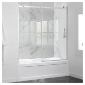 Ove Decors 60-in Tempered Glass/Chrome Sliding Tub and Shower Door