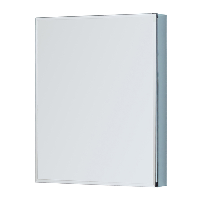 Ove Decors Medicine Cabinet Mirror Doors 3 Shelves Aluminum