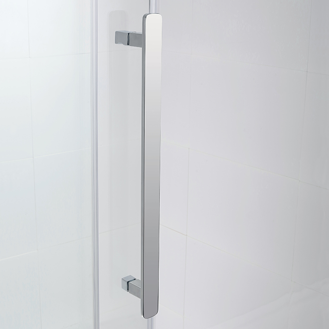 Ove Decors Sliding Shower Door - Clear Tempered Glass - Left or Right Opening - Chrome - 60-in W