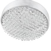 Ove Decors Primrose Flush Mount Ceiling Light - 4 Lights - 13-in - Clear Glass - Brushed Silver