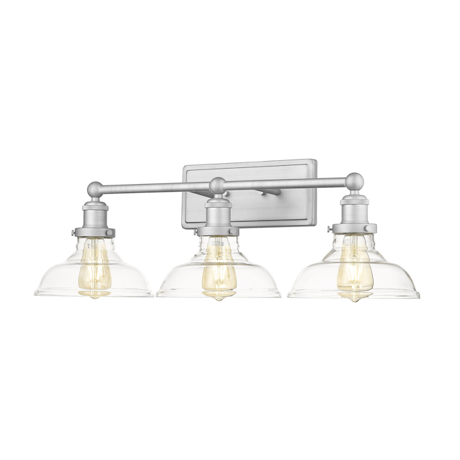 OVE Decors Elgin 26-in W 3-Light Brushed Nickel Contemporary LED Vanity Light