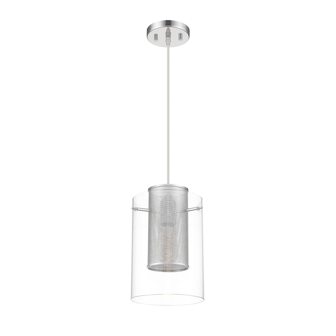 Ove Decors Elestren 1-Light Pendant - Glass and Polished Chrome