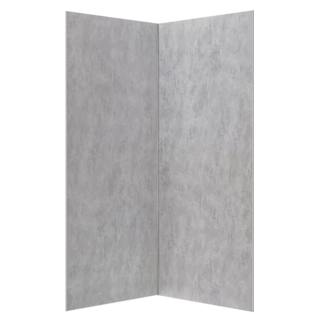 OVE Decors Lotus 31-in x 74-in Grey Concrete Finish Shower Panel
