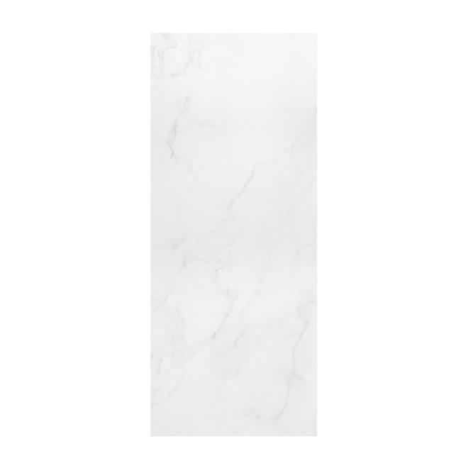 Ove Decors Arroyo 31.3 x 80-in White Marble Shower Panel