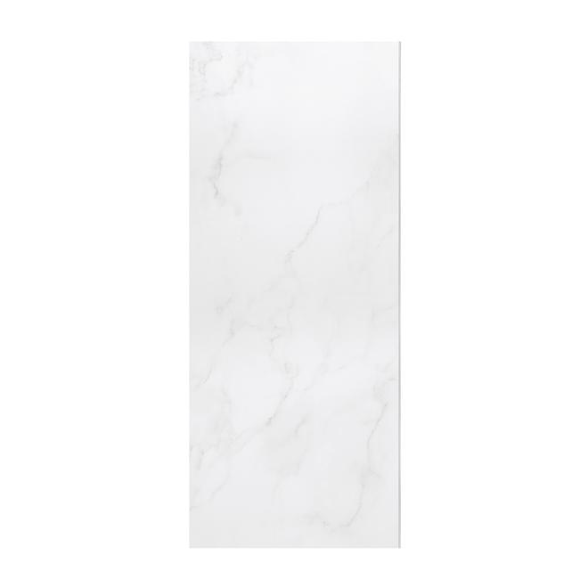 Ove Decors Arroyo 31.3 x 80-in White Marble Shower Panel