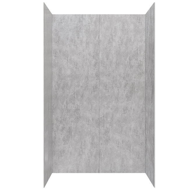 Ove Decors Lotus 48 x 80-in Concrete Grey Finish Shower Panel