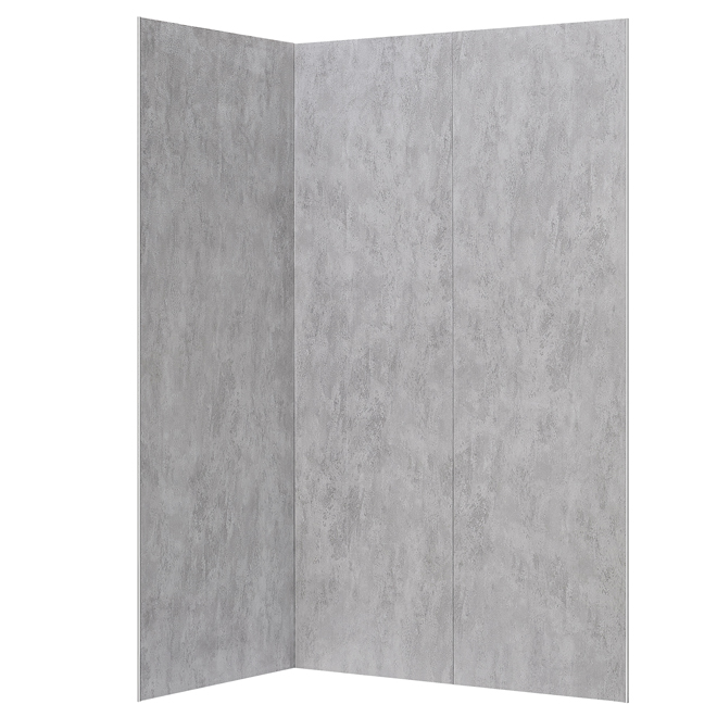 Ove Decors Lotus 48 x 80-in Concrete Grey Finish Shower Panel