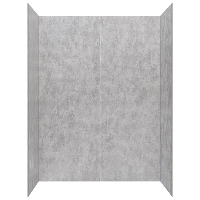Ove Decors Lotus 60-in x 80-in Grey Shower Panel