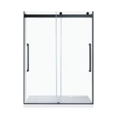 OVE Decors Montebello Shower Doors - 60-in - Tempered Glass and Matte Black