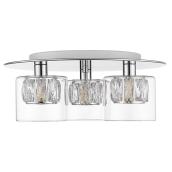 OVE Decors May 3-Light Flushmount 40W of 15 x 5 13/16-in - Chrome