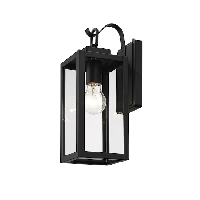 Ove Decors Rye Wall Sconce with 1-Light Photocell Detector Black