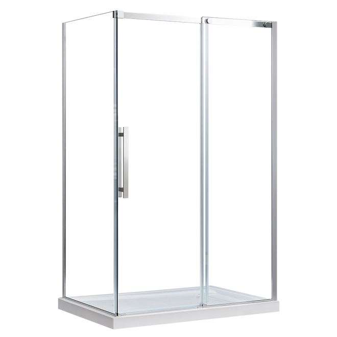 Allen + Roth Venice 32-in Chrome Shower Side Panel
