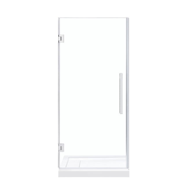 OVE Decors Gigi 36-in Swivel Glass Shower Door wioth Chrome Hardware