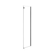 OVE Decors Bel 32-in Clear Glass Side Shower Panel with Matte Black Hardware