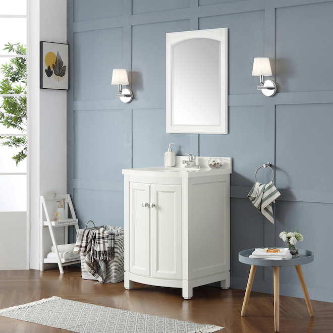 OVE Decors Royal York White Vanity with Top 24in ROYALYORK24W RONA