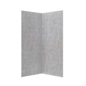 OVE Decors Lotus 31 x 80-in Concrete Grey SPC Shower Panels - 2/Pk