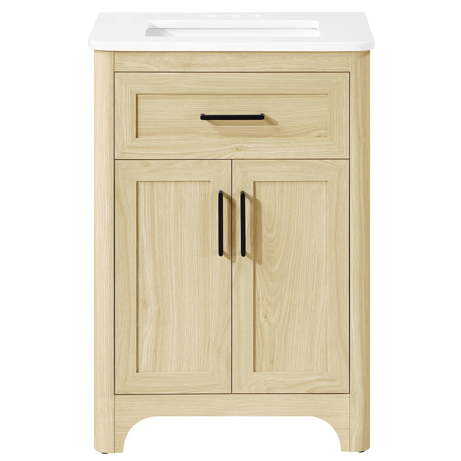 OVE Decors Alanis 24-in Vanity Traditional Style with 2 Doors - Light Birch