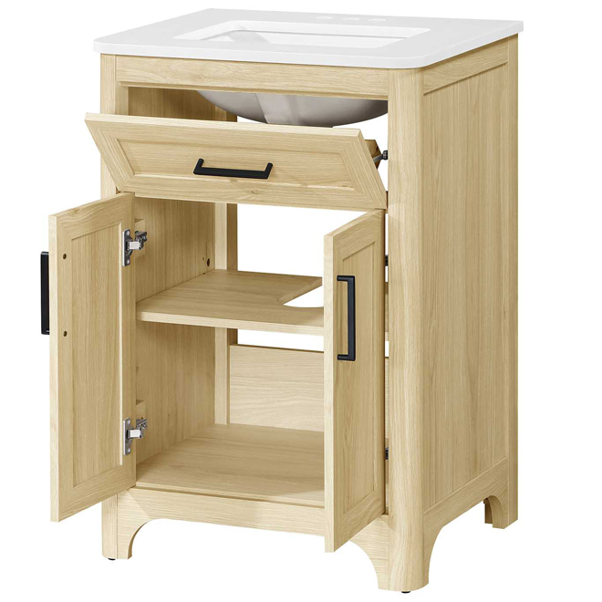 OVE Decors Alanis 24-in Vanity Traditional Style with 2 Doors - Light Birch