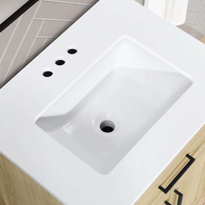 OVE Decors Alanis 24-in Vanity Traditional Style with 2 Doors - Light Birch