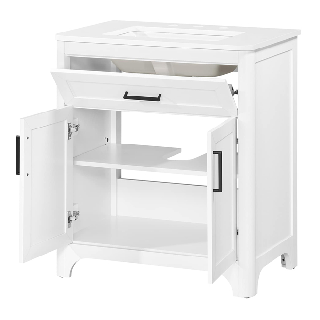 OVE Decors Alanis 30-in Vanity Traditional Style with 2 Doors - White