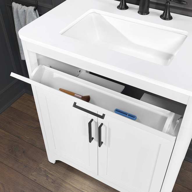 OVE Decors Alanis 30-in Vanity Traditional Style with 2 Doors - White